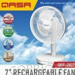Qasa 7 Inches Rechargeable Table Fan