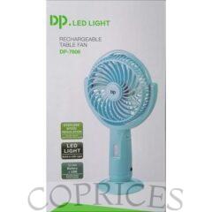 Dp Light Rechargeable Table/Hand Fan