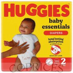 Huggies Baby Essential Size 2, 100 Pieces (3-6kg)