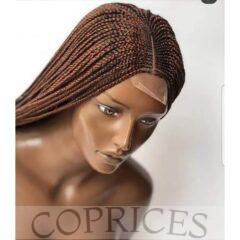 Center Braided Ghana Weaving Wig