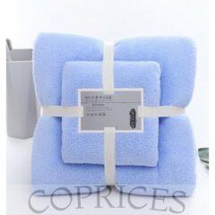 Big And Small 2-in-1 Absorbent Towel-- Blue