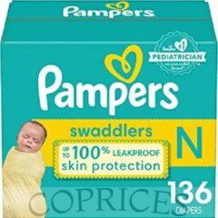 Pampers Swaddlers Diapers Size Newborn, 136 Count