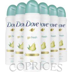 Dove Go Fresh Pear & Aloe Anti-perspirant Deodorant For Women -250ml X 6 Pieces