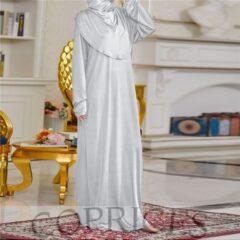 Eid Muslim Maxi Dress Long Khimar Turkish Islamic Worship Robe Hijab Abaya Outfit Solid Jilbab Robes Dubai Arabic Clothes-