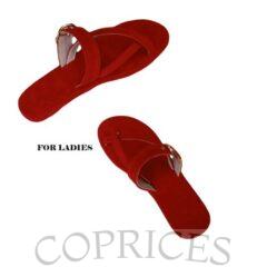 Sexy Ladies Suede Casual Flat Slippers-Red