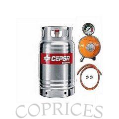 CEPSA Stainless 12.5kg Cylinder MeterRegulator HoseClip