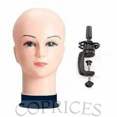 Mannequin Head With Hair & Clamp