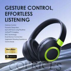 Oraimo BoomPop 2S ENC Over-Ear Wireless Headphones Strong Bass