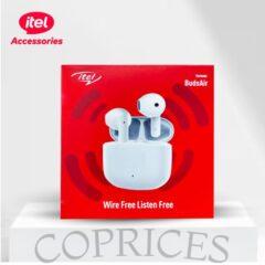 Wireless stereo Sleek Wireless ITEL BUDSAIR Earbuds Bluetooth Headphones Earpöd Earpiece Fingerprint Touch Control Bass Iphone Headset