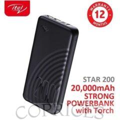 itel Fast Charging 20000mah Dual Input & Dual Output Power Bank