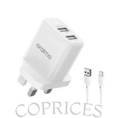 Oraimo Firefly 2U 12W 2.4A Dual USB Fast Adaptor Charger